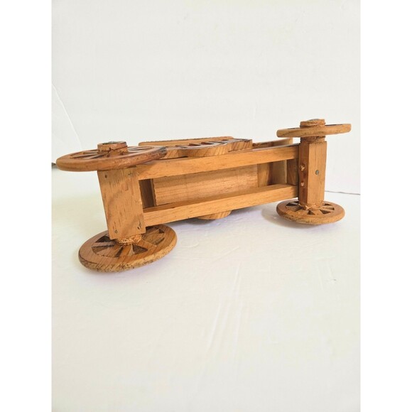 Vintage Handcrafted Wooden Western Stagecoach Box Trinket - Picture 2 of 9